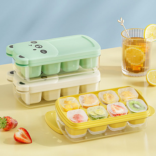 Creative Ice Tray Ice Cube Mold Ice Box Artifact Food Grade Press Soft Silicone Ice Tray Household Refrigerator Ice Storage Box