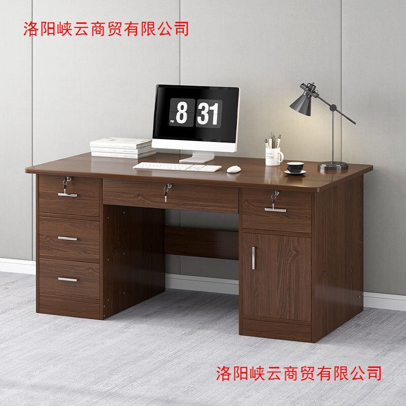 Solid Wood Desk Office Computer Desk Home Desk Study Drawer Study Table Bedroom Writing Desk
