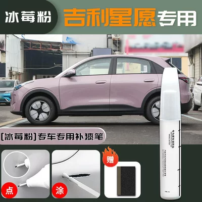 Clear Coat, Special Car Vanilla | Avtomobil boya qələmləri - geely-star-wishes-special-iceberry-powder-touch-up-paint-pen-sandpaper