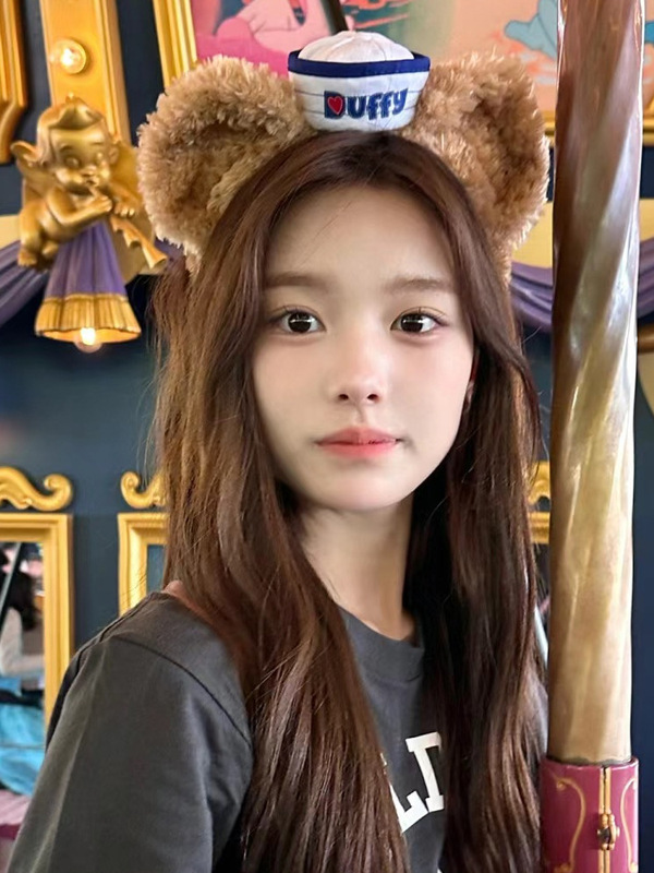 可爱饼饼毛绒发箍女少女心洗脸专用游玩可琦安厨师狗头箍拍照头饰|undefined