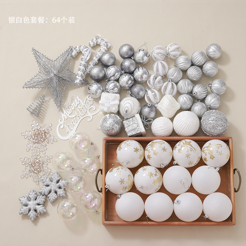 Paquete blanco plateado