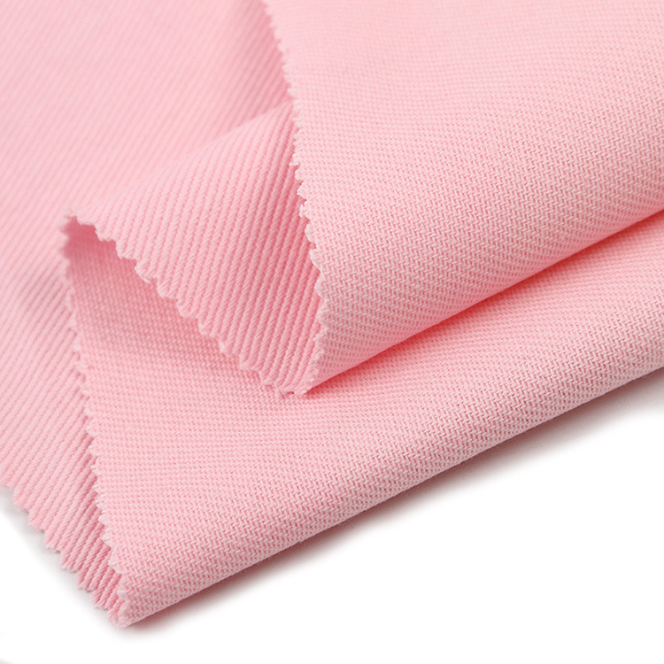 Tienda de tela en línea 265gsm tela orgánica de color sólido Twill fábrica textil proveedor al por mayor