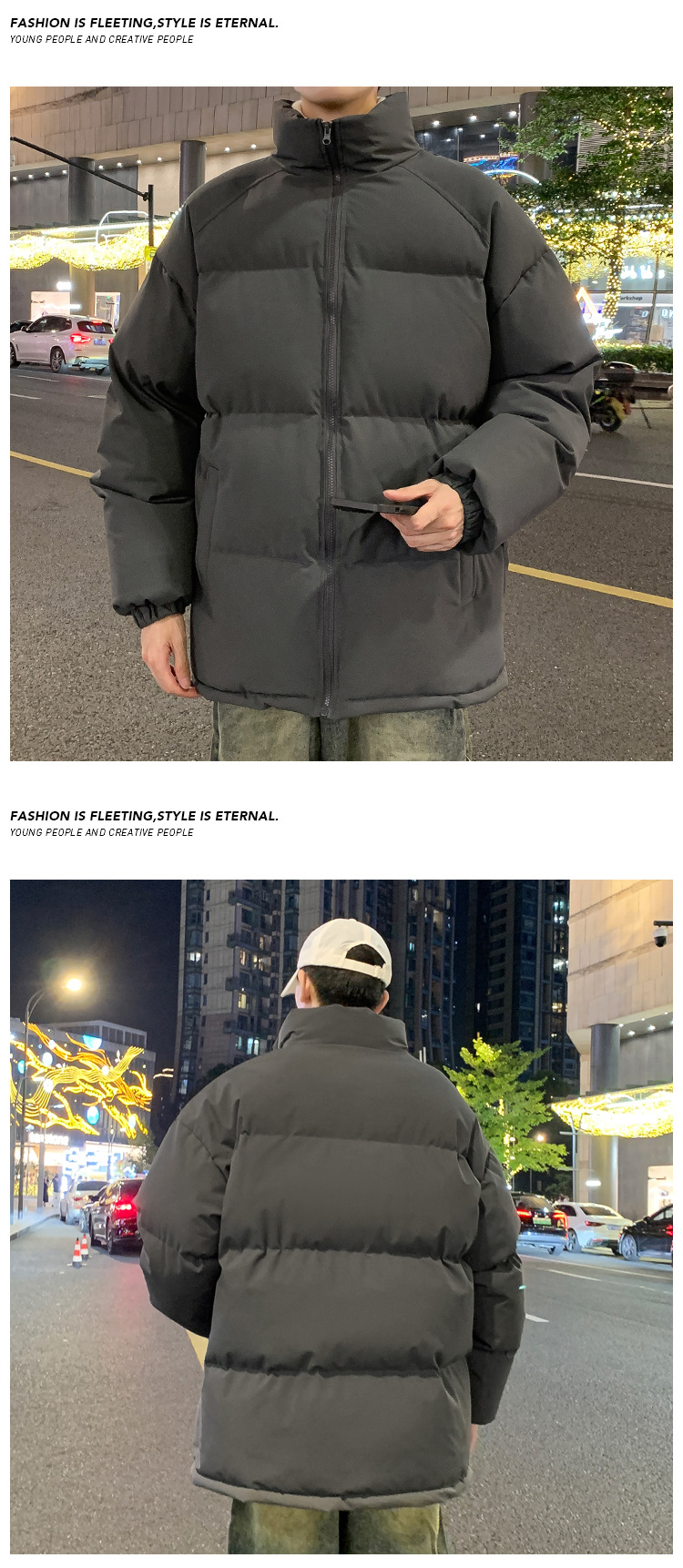 Men's Winter Down Jacket Warm Thickened Padded Coat For Cold Days_voghion.com