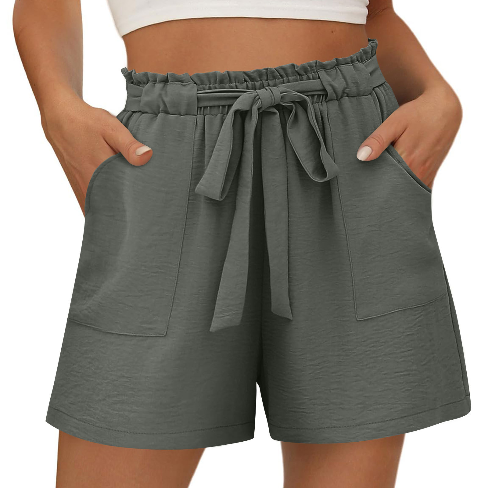 Women's Holiday Street Simple Style Classic Style Solid Color Shorts Shorts display picture 33