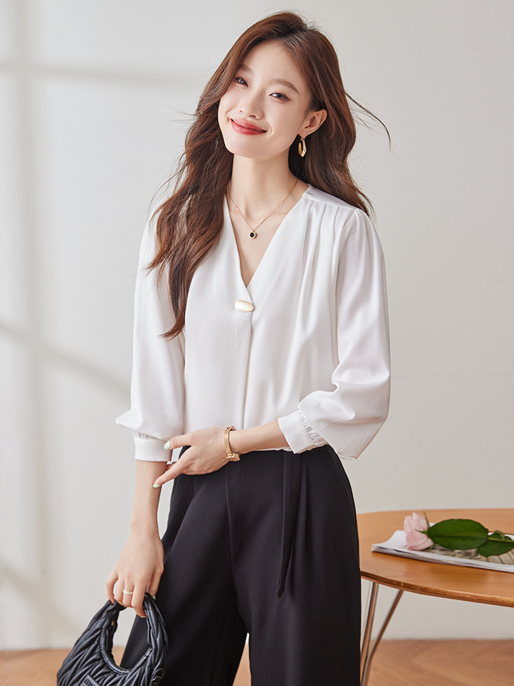 Black autumn fashionable elegant professional shirt