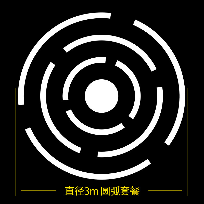 Lámpara de anillo circular industrial ventilada lámpara de anillo de oficina sala de reuniones gimnasio tienda centro comercial lámpara de círculo