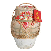 绍兴女儿红黄酒花雕酒10斤坛装三年陈绍兴老酒女儿红酒竹编串络5L