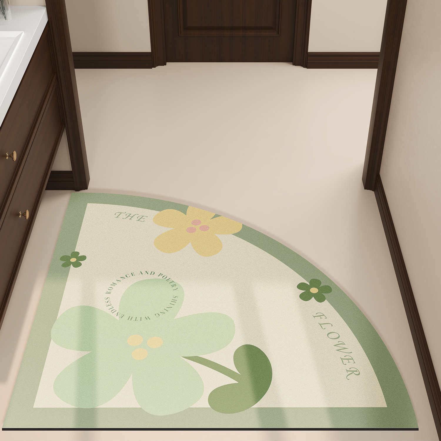 Baño americano absorción alfombra de suelo inodoro almohadilla de barro de diatomeas puerta de entrada alfombra de secado rápido alfombra antideslizante inodoro