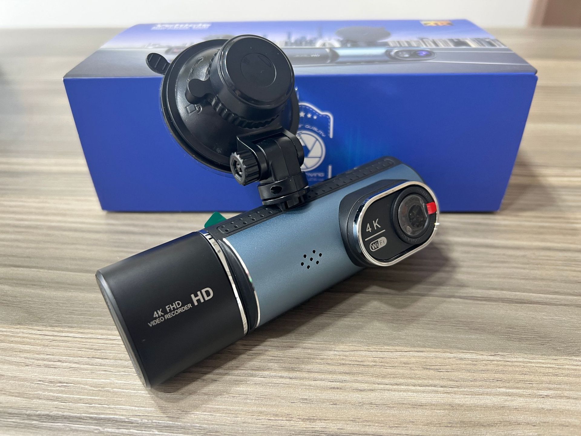 4K+1K+1K 3-Lens Wifi Car Dash Cam Mobile App High-Definition Dash Cam Dashcam