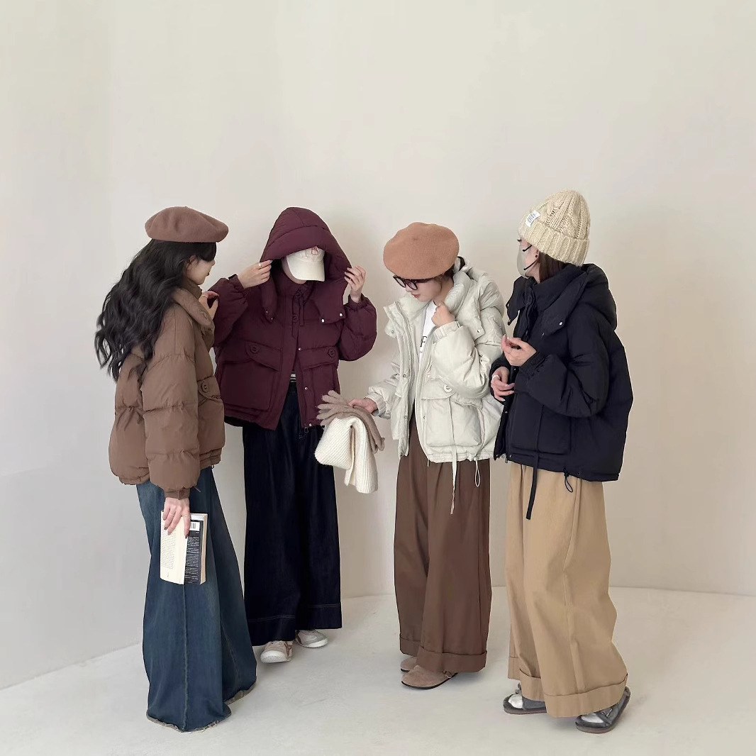韩系新款羽绒服女短款小个子外套面包服秋冬加厚保暖冬季韩国纯色