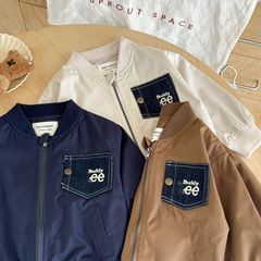 儿童外套2025秋季男童日系潮牌夹克衫宝宝中小童宽松棒球服外套