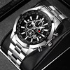 Men's watch, steel belt, sports calendar, waterproof quartz watches, 2023 collection, wholesale