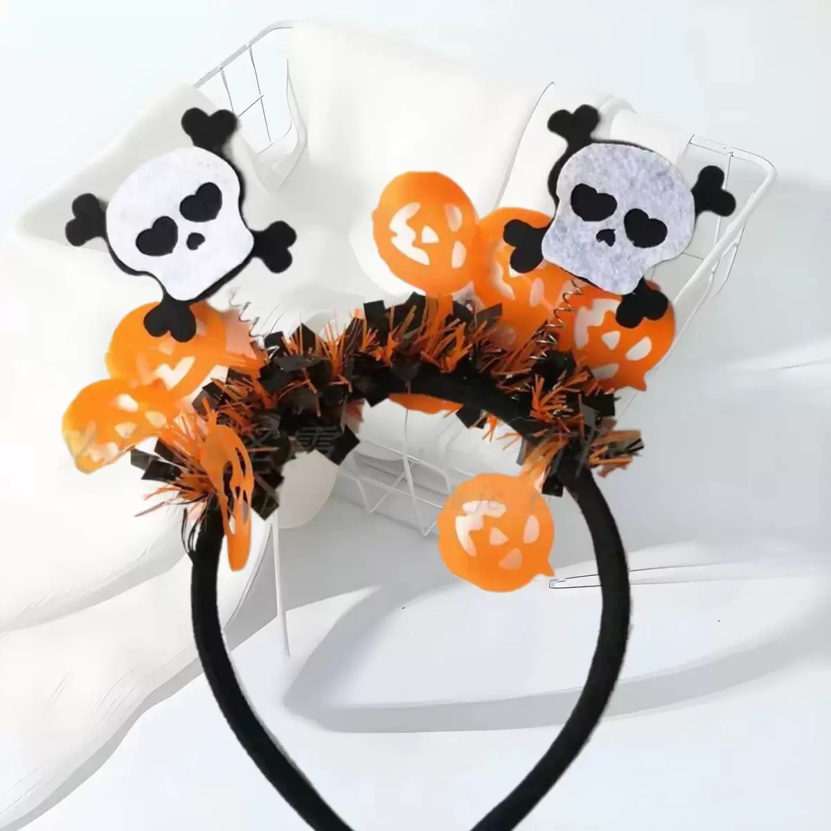 Halloween transfronterizo anillo de cabello personalidad extraña calabaza de alto nivel accesorios accesorios de vestir joyas especiales de cabello