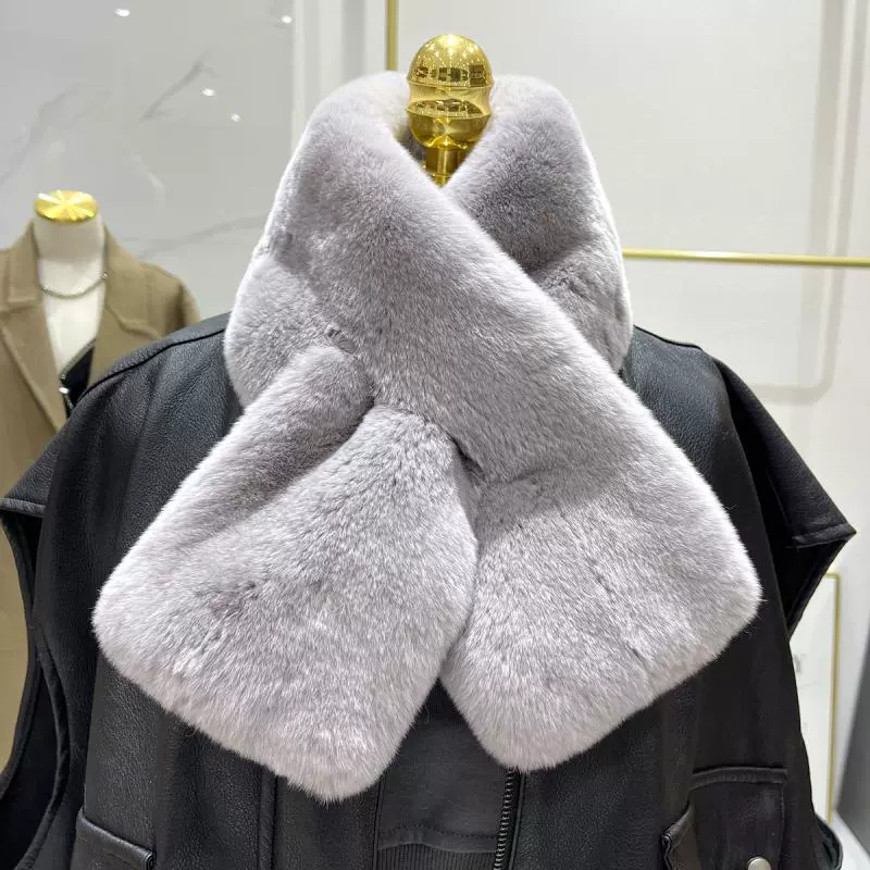 Swan, double-sided warm scarf, Korean style