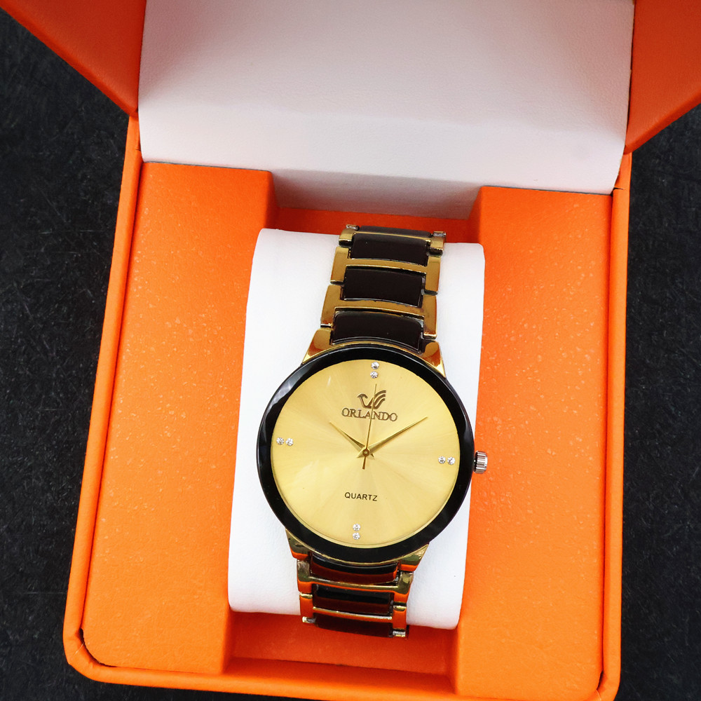 Cross-Border Popular Couple Watches Fashion Trend Business Steel Band Men's Quartz Watch Casual Suit Men's and Women's Watches