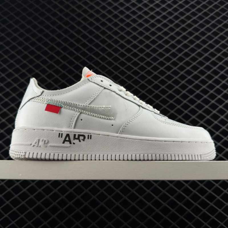 Putian AF1 skate OW Air Force No. 1 red de hilo OFF AF1 OW zapatos de skate casuales para hombres y mujeres.
