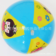 高周波电压会滚动携带方便充气沙滩球玩具 可供应PVC西瓜球发光球