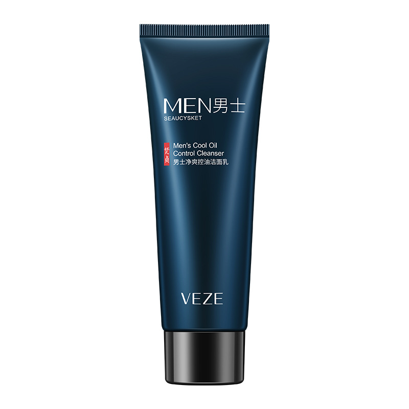 Fanzhen hombres limpio y fresco control de aceite limpiador facial limpieza profunda refrescante no grasa hidratante cuidado de la piel limpiador facial de los hombres