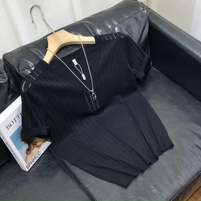 Summer Men's T-shirt Short-sleeved Sweater Elastic Korean-style Loose American-style South Korea Dongdaemun Men's Top