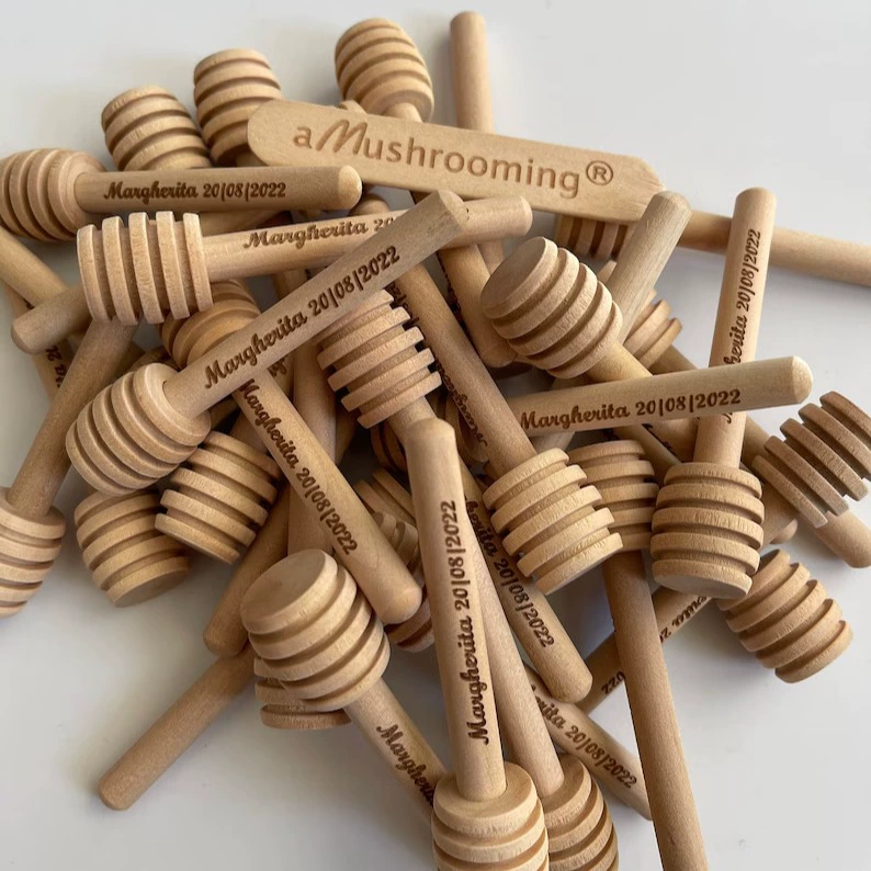Wooden coffee mixing stick