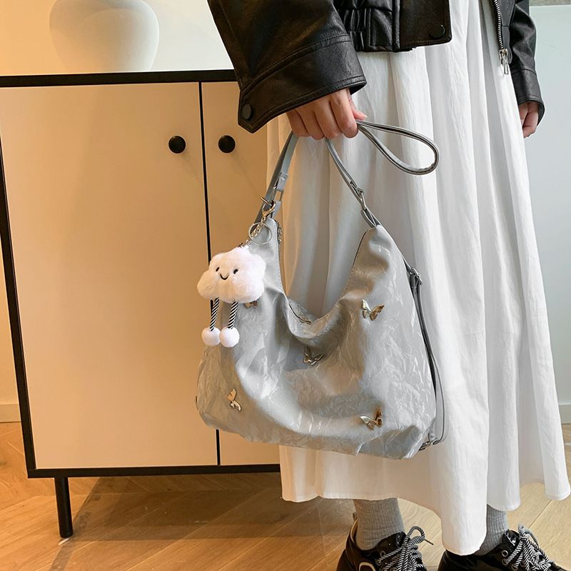 Butterfly gran capacidad de alta belleza suave bolso de hombro de verano 2024 nuevo estilo de moda de hombro mochila