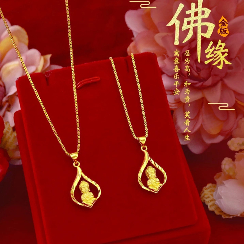 Live Stream of Small Yellow Car Pendant, Buddha Pendant, Clavicle Bracelet, Ethnic Style Jewelry, Direct Supply from E-Commerce Sources, Dropshipping