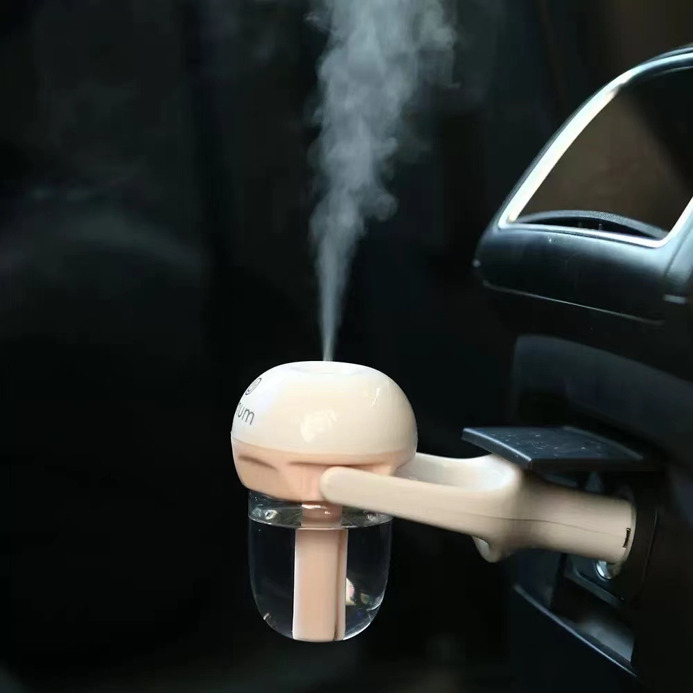 Car Humidifier Mini Cigarette Lighter Car Spray Aromatherapy Air Purifier Gift High Concentration Negative Ions