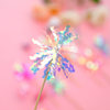 Korean INS romantic Su Niho Rain Silk Flower Bamboo Pick Birthday Cake Plug -in Little Bear Decoration Access accessory