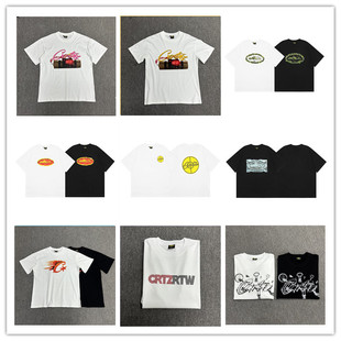 Alcatraz Short-Sleeved Street High Street European and American Style Casual Hip-Hop Trendy Men and Women Same Style Trendyy Brand Couple Half-Sleeved T-Shirt