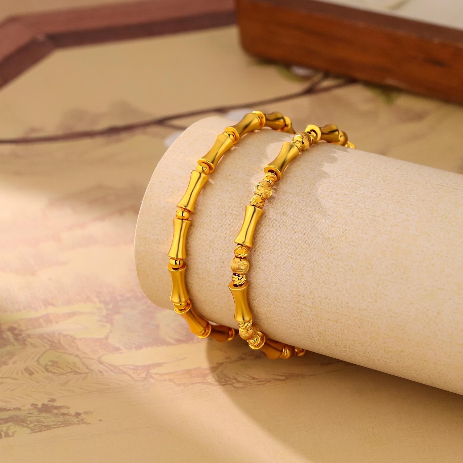 Design bamboo fashionable elegant one bead bracelet