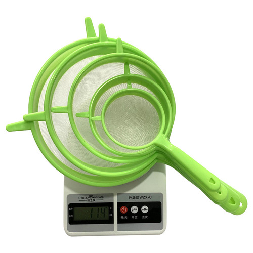 Creative Plastic Handle Multi-functional Mesh Strainer Set of 5 Oil-Filtering Flour Sieve Bird's Nest Strainer Soy Milk Filter Oil Grid