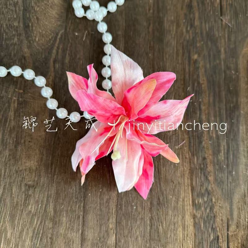 3d打印小百合花头 头饰diy材料婚庆花墙插花 鞋扣饰品舞蹈服装饰|undefined