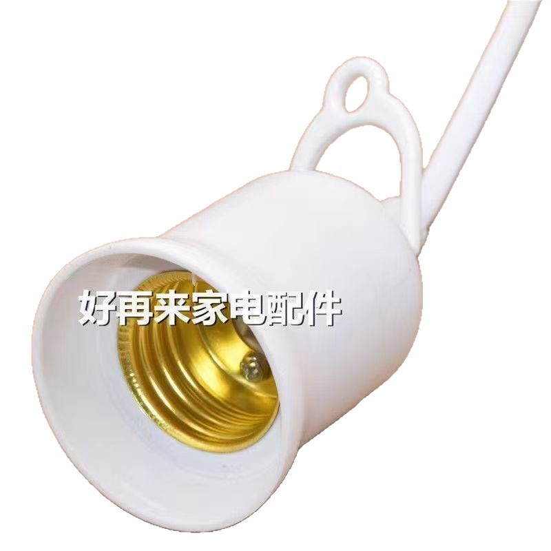 hogar E27 conector de cable de cabeza de lámpara LED de ahorro de energía colgante de lámpara eléctrica con cable de enchufe de interruptor