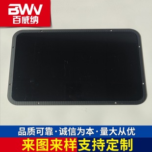 Customized Processing of 4mm Glossy Black Acrylic Plate Pmma Punching and Engraving Black Pc Plate Punching Processing