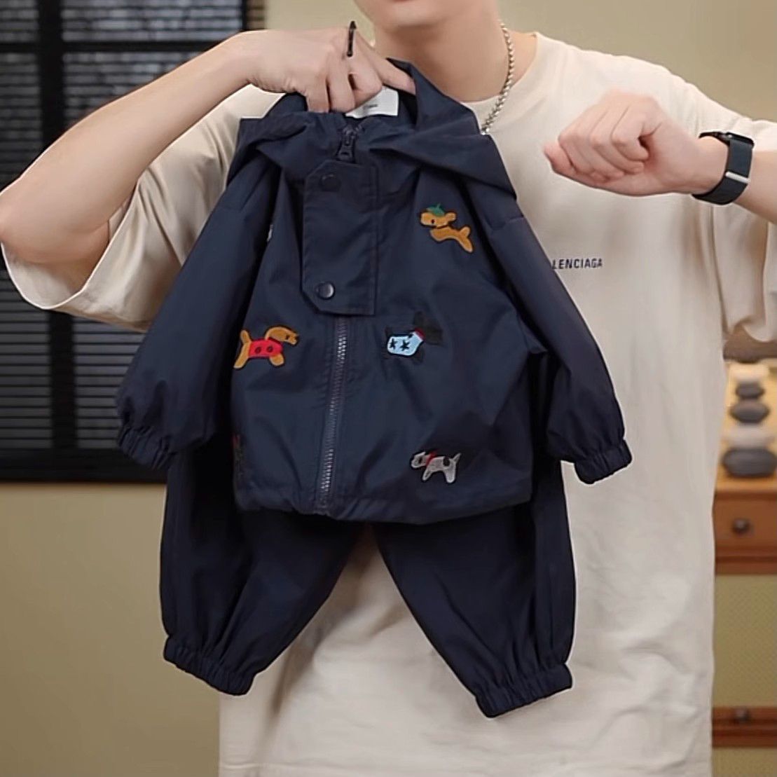 Niños y niñas otoño conjunto de ropa de trabajo 2025 nuevo niño ropa deportiva casual ropa de bebé moda dos piezas