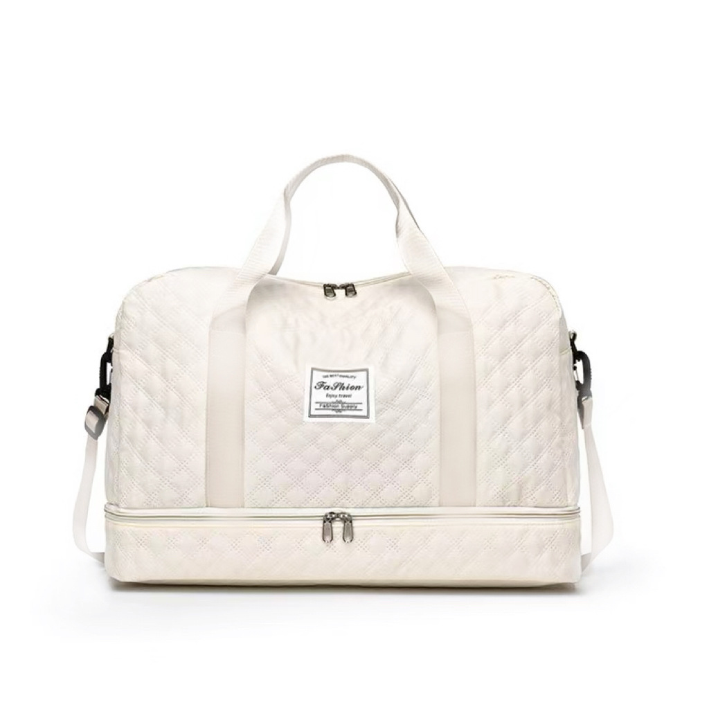 Bolsa de ejercicios cuadrilátero de diamante separación seca y húmeda bolsa de viaje deportiva bolsa de mano bolsa de ejercicios de gran capacidad bolsa de ocio para mujeres
