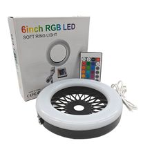 跨境阿拉伯水烟灯盘led七彩变色灯带遥控器充电线6inch水烟壶配件