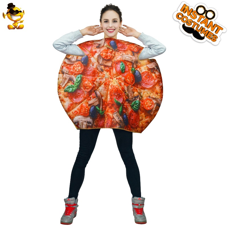 Adulto de Halloween divertido parodia comida esponja pizza partido etapa Cosplay traje rendimiento