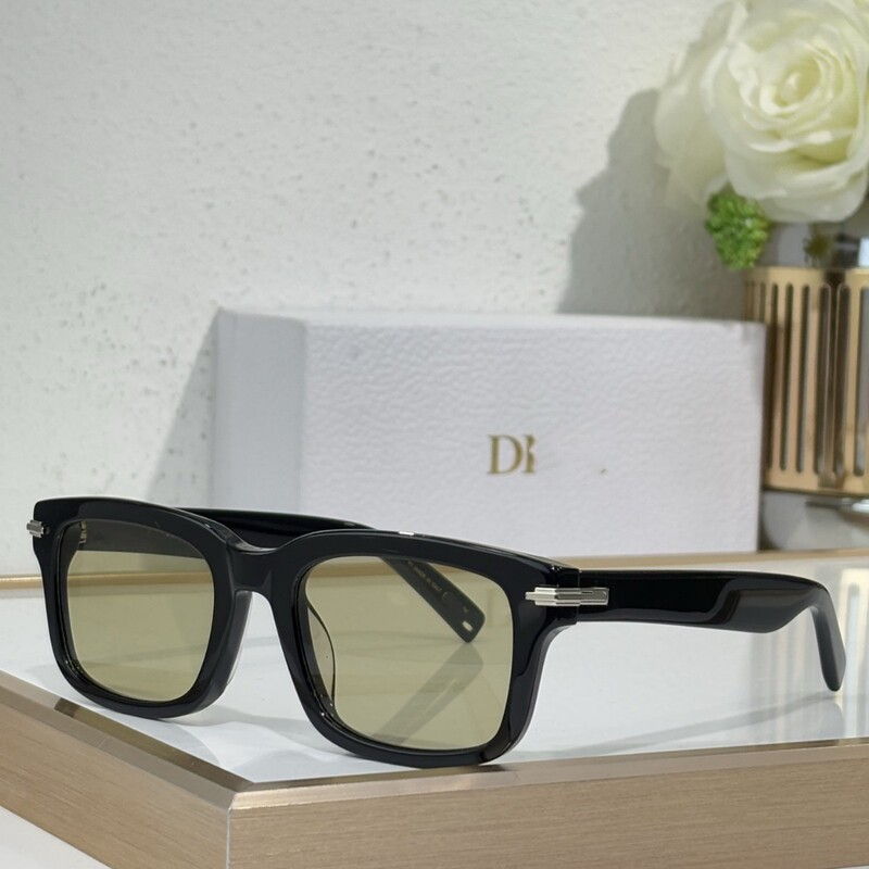 D's 2025 ファッションサングラス女性韓国スタイルスクエアフレームメガネ男性トレンディサングラス BlackSuitS16F|undefined