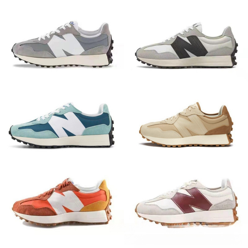 Putian New Balance Nb327 Yuanzu Gray Running Sneakers Retro Casual Men and Women Couple Style Dad Shoes Dropshipping