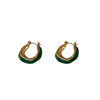 Fashionable metal earrings, simple and elegant design, wholesale