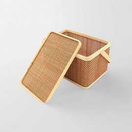 长方形竹篮子包装礼盒粽子鸡蛋月饼竹篮手提竹篮编织可定批发