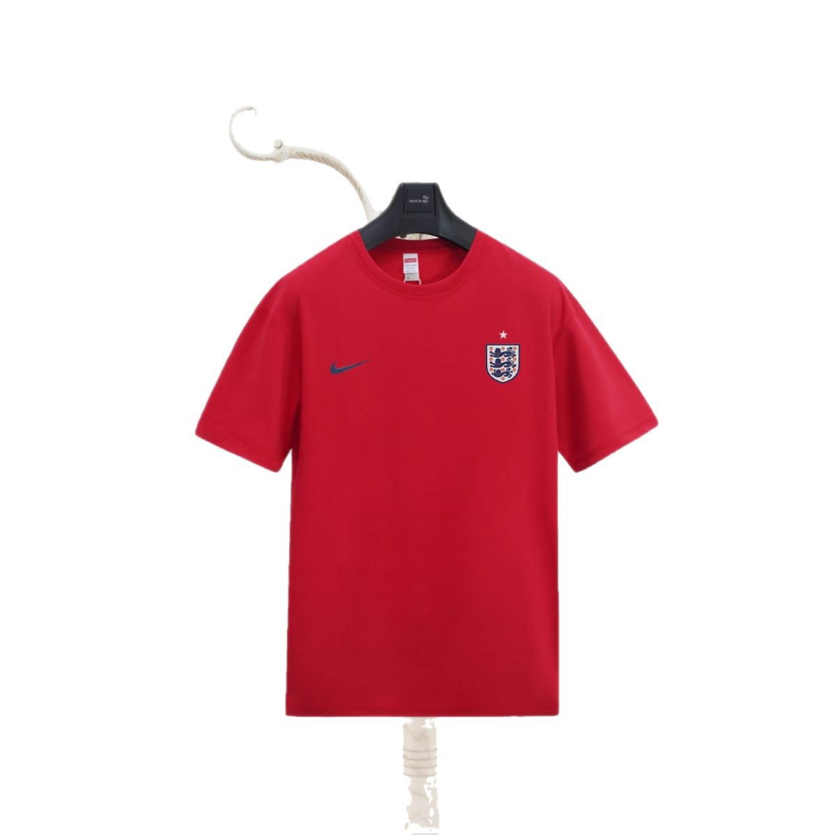 2024 Copa de Europa Inglaterra camiseta estampada en 3D deportes para hombres deportes suelta transpirable manga corta con cuello redondo camiseta