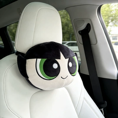 Seat cushion, seat cover, Car Seat Cushion Cartoon Powerpuff - the-powerpuff-girls-a-fluffy-headrest