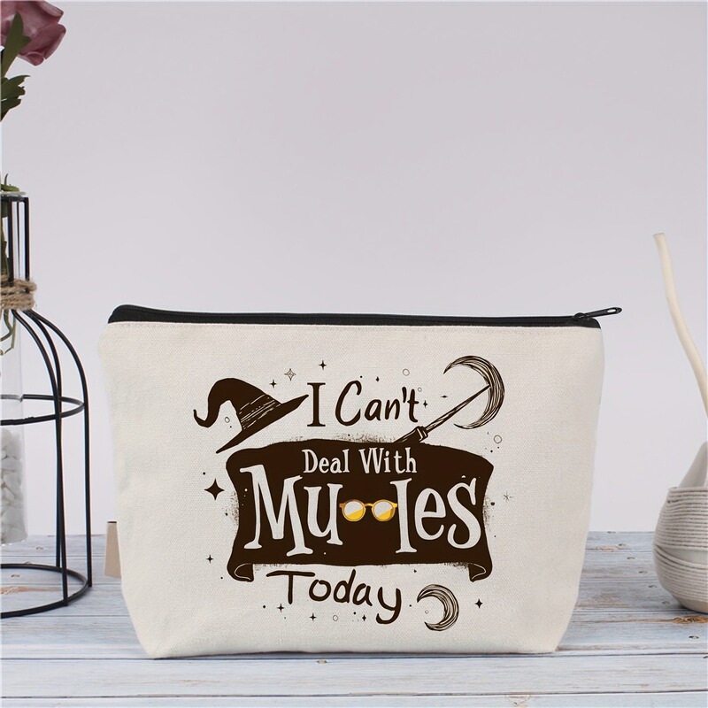 A Fun Inspired Movie Magic Makeup Bag - Perfect for Women, Book Lovers, Librarians, Etc