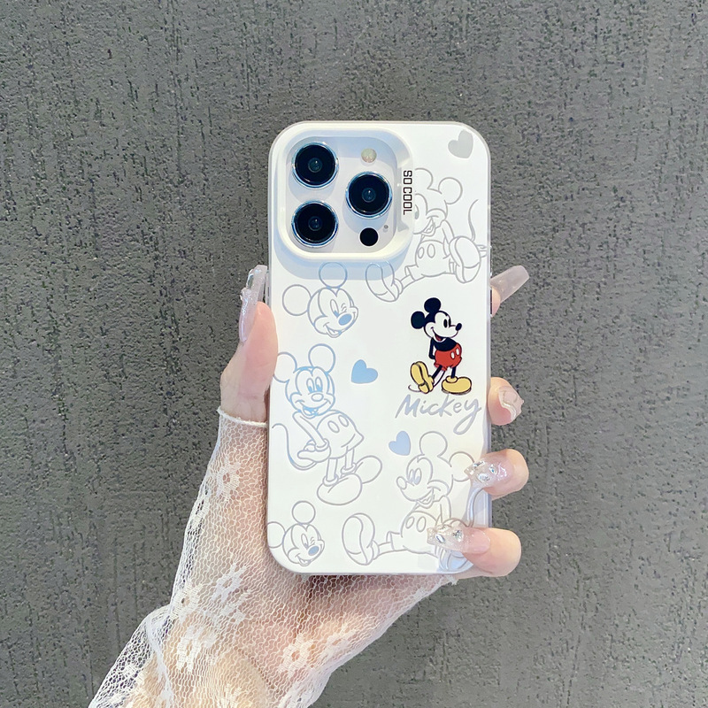 Apple 17 Pro Max Silver Color 16/15/14 New Model 13 Personalized 12m Chimini 11 Creative Shockproof Phone Case