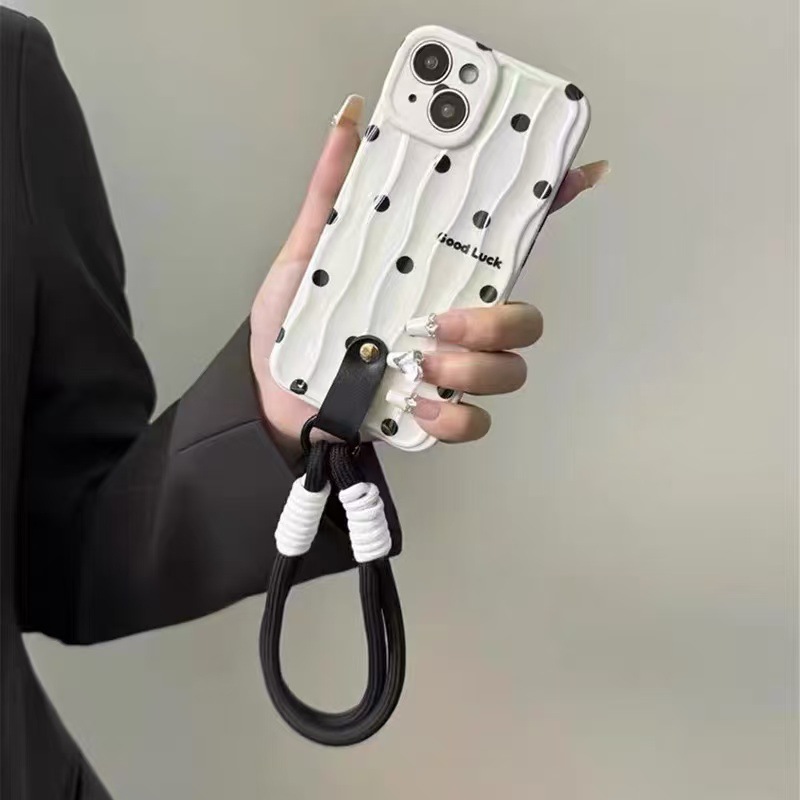 Punto de onda de nicho para iphone15 bolso diagonal 16ProMax funda para teléfono móvil 13 Apple 14P hombres y mujeres 16