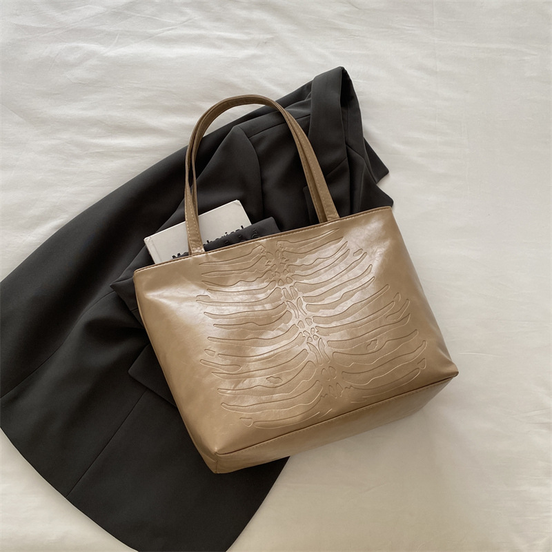 Bolso de gran capacidad retro bolso de mujer 2024 nuevo estilo coreano bolso de moda cocodrilo bolso de viaje de hombro