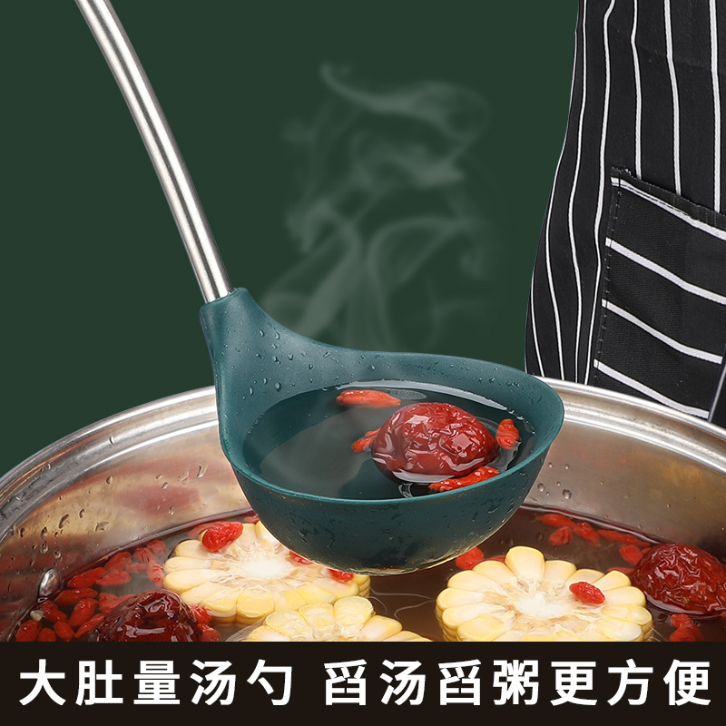 Fábrica de venta directa de sopa antiadherente, sopa doméstica resistente a altas temperaturas, pala de grados de alimentos, pala de regalos