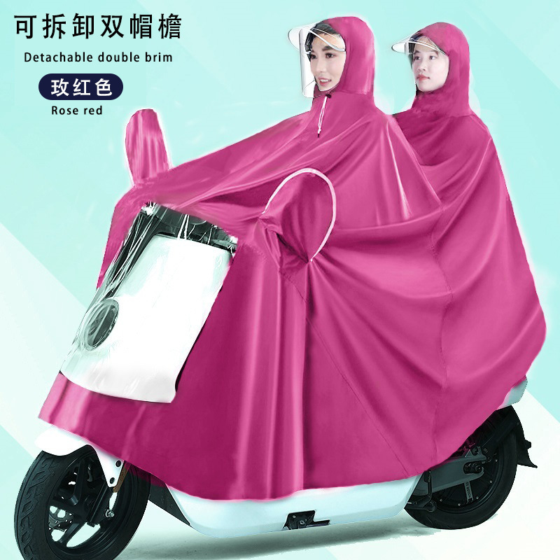 Raincoat eléctrico largo todo el cuerpo a prueba de tormentas motocicleta batería coche una sola persona para aumentar el grosor raincoat al por mayor